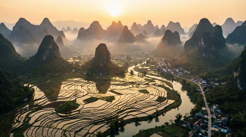 震动棒春节旅游视频-桂林山水